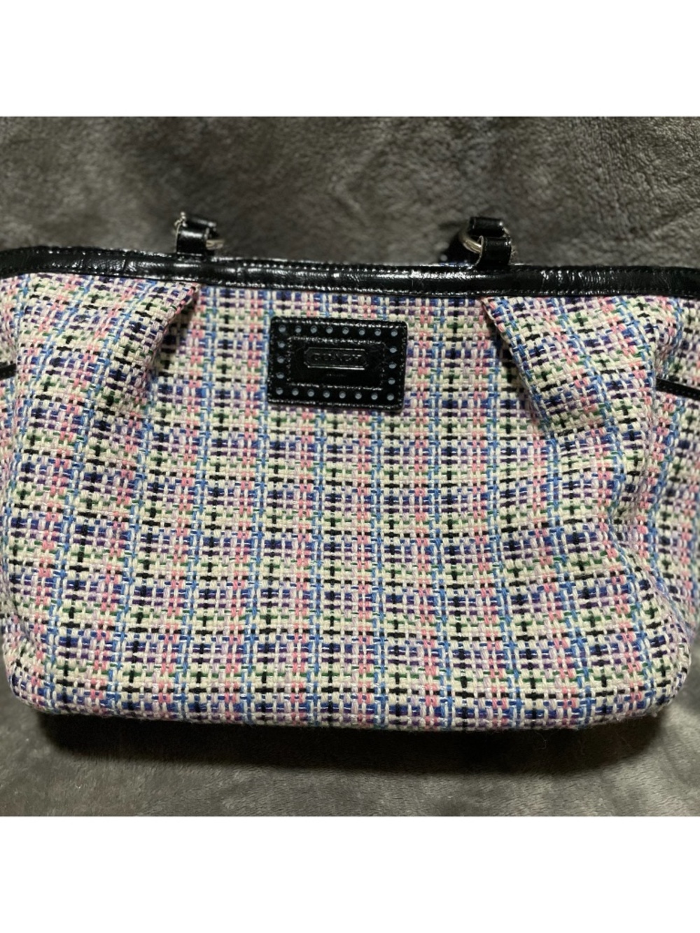 COACH Tweed Multicolor Tote #G1126-F17699